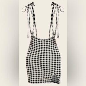 Black and White Checkered Dress